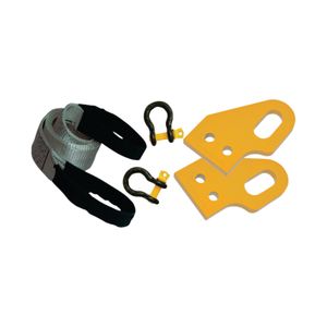 HD Tow Point Kit compatible with Prado 120 - Pair  Bridle + Shackles