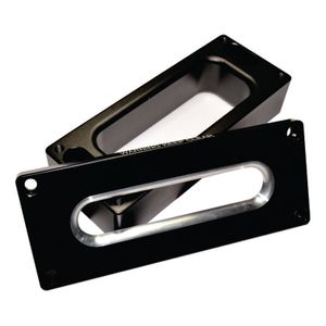 Rectangle Multifit Fairlead Alloy 25mm Offset & Standard - Additional 60mm Spacer Plate (Black)