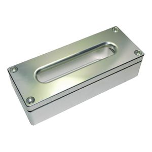 Rectangle Multifit Fairlead Alloy 25mm Offset & Standard - Additional 60mm Spacer Plate (Silver)