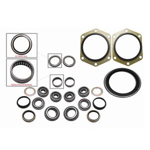 Swivel Hub Kit compatible with Nissan Patrol GQ  Japanese King Pin Roller Bearing (Inc Oil Seal) & Wheel Bearings And Chinese Needle Roller Bearing - Includes Extreme Seals