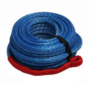 10mm X 30M - 12 Strand Synthetic Rope - Blue - Suits Most Low Mount Winches