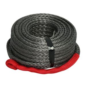 10mm X 30M - 12 Strand Synthetic Rope - Grey - Suits Most Low Mount Winches